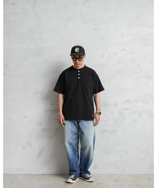 WAIPER.inc（ワイパーインク）の「Goodwear グッドウェア 2W7-15201 USAコットン S/S ヘンリーネック Tシャツ BIG（Tシャツ/カットソー・メンズ・ホワイト/グレー系その他/チャコールグレー/杢グレー/ブラック/ネイビー/ブルー系その他・M/S/L/XL）」の10枚目の写真