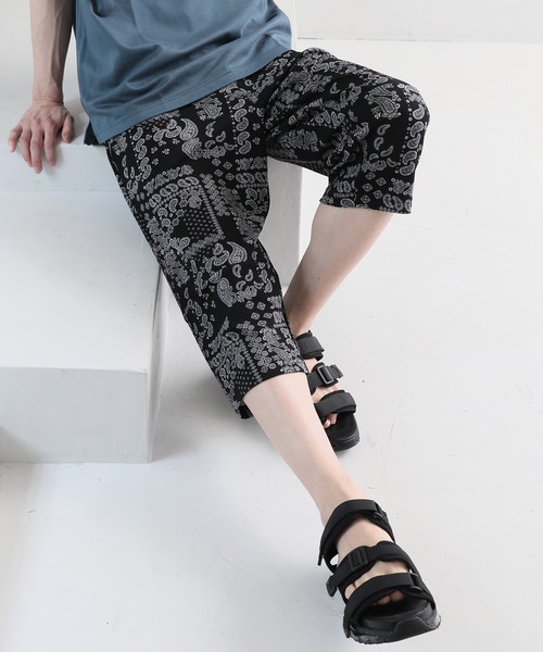 TopIsm(トップイズム)の「リップル素材 総柄7分丈パンツ(その他パンツ・メンズ・その他2/その他5/その他1/その他4/その他3・M/LL/L)」の5枚目の写真