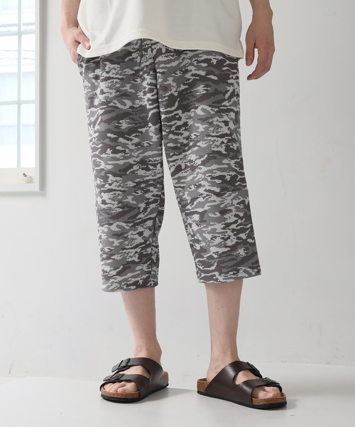 TopIsm(トップイズム)の「リップル素材 総柄7分丈パンツ(その他パンツ・メンズ・その他2/その他5/その他1/その他4/その他3・M/LL/L)」の8枚目の写真