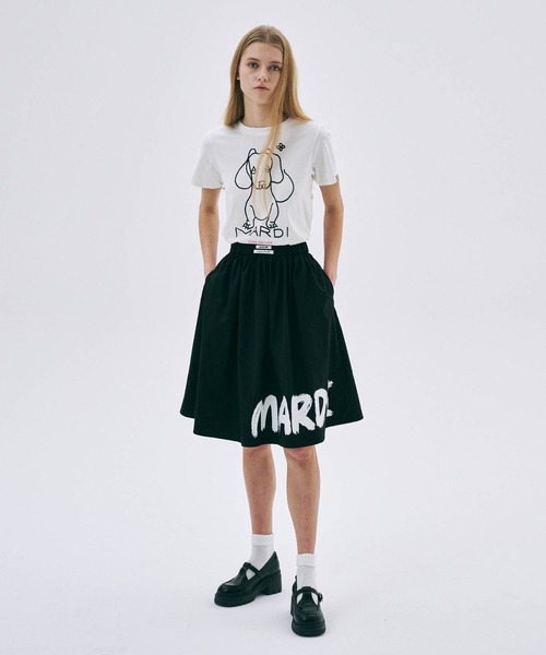 Mardi Mercredi（マルディメクルディ）の「SLIM TSHIRT DDANJI CH.02 / スリム Tシャツ ダンジ CH.02（Tシャツ/カットソー・レディース・アイボリー・FREE）」の2枚目の写真