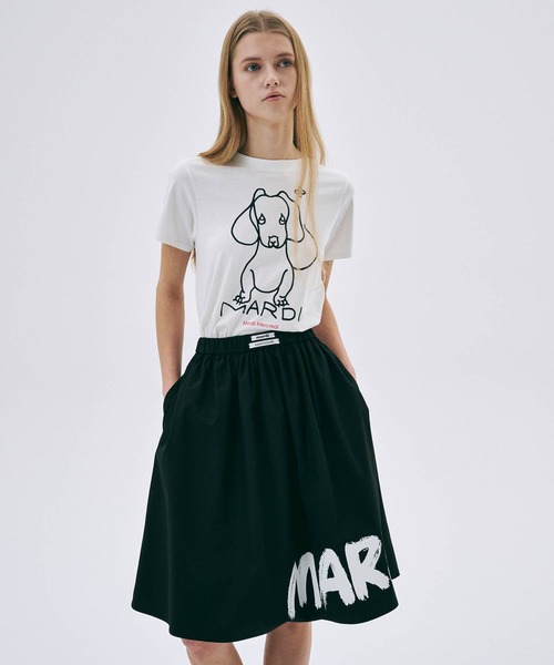 Mardi Mercredi（マルディメクルディ）の「SLIM TSHIRT DDANJI CH.02 / スリム Tシャツ ダンジ CH.02（Tシャツ/カットソー・レディース・アイボリー・FREE）」の7枚目の写真
