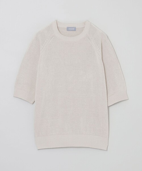 MACKINTOSH PHILOSOPHY(マッキントッシュ フィロソフィー)の「GREY LABEL ペーパーヤーンニットプルオーバー(Tシャツ/カットソー・レディース・ブラック/ブルー/ベージュ・2/6)」の2枚目の写真
