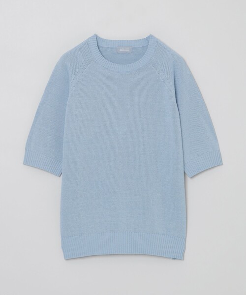 MACKINTOSH PHILOSOPHY(マッキントッシュ フィロソフィー)の「GREY LABEL ペーパーヤーンニットプルオーバー(Tシャツ/カットソー・レディース・ブラック/ブルー/ベージュ・2/6)」の3枚目の写真