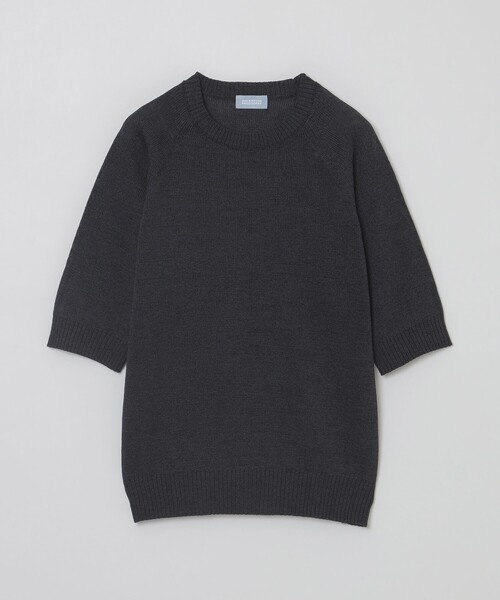 MACKINTOSH PHILOSOPHY(マッキントッシュ フィロソフィー)の「GREY LABEL ペーパーヤーンニットプルオーバー(Tシャツ/カットソー・レディース・ブラック/ブルー/ベージュ・2/6)」の1枚目の写真