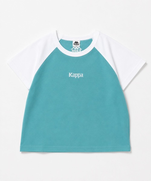 Kappa(カッパ)の「ラグラン ミニTシャツ(Tシャツ/カットソー・レディース・ブラック/ライトブルー/ホワイト・LARGE/MEDIUM)」の3枚目の写真