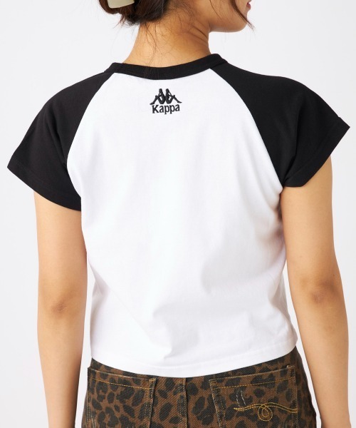 Kappa(カッパ)の「ラグラン ミニTシャツ(Tシャツ/カットソー・レディース・ブラック/ライトブルー/ホワイト・LARGE/MEDIUM)」の15枚目の写真