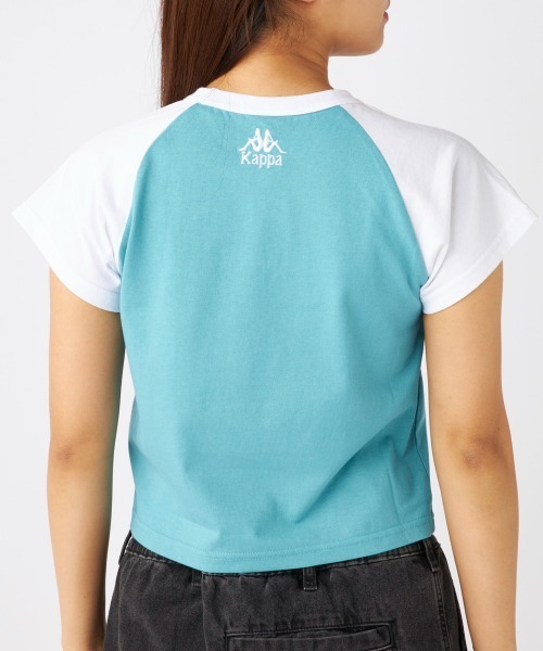 Kappa(カッパ)の「ラグラン ミニTシャツ(Tシャツ/カットソー・レディース・ブラック/ライトブルー/ホワイト・LARGE/MEDIUM)」の6枚目の写真