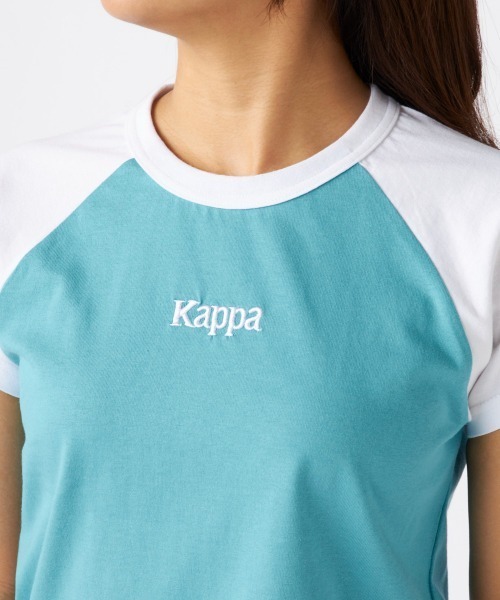 Kappa(カッパ)の「ラグラン ミニTシャツ(Tシャツ/カットソー・レディース・ブラック/ライトブルー/ホワイト・LARGE/MEDIUM)」の8枚目の写真
