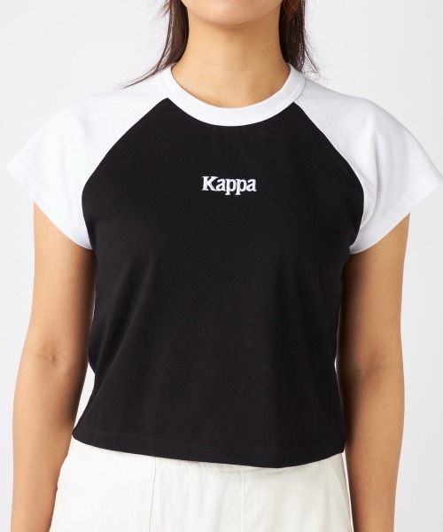 Kappa(カッパ)の「ラグラン ミニTシャツ(Tシャツ/カットソー・レディース・ブラック/ライトブルー/ホワイト・LARGE/MEDIUM)」の9枚目の写真