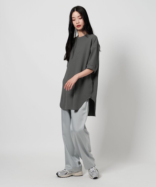 DAIWA PIER39(ダイワピア39)の「<DAIWA PIER39>サーマル Tシャツ(Tシャツ/カットソー・レディース・グレー系/ダークグレー・FREE)」の5枚目の写真