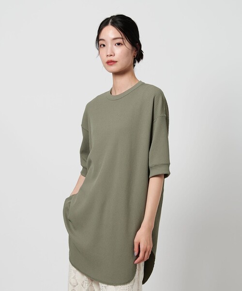 DAIWA PIER39(ダイワピア39)の「<DAIWA PIER39>サーマル Tシャツ(Tシャツ/カットソー・レディース・グレー系/ダークグレー・FREE)」の7枚目の写真