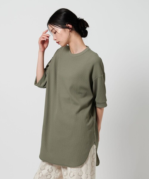 DAIWA PIER39(ダイワピア39)の「<DAIWA PIER39>サーマル Tシャツ(Tシャツ/カットソー・レディース・グレー系/ダークグレー・FREE)」の8枚目の写真