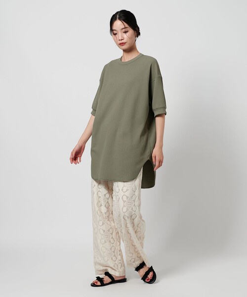 DAIWA PIER39(ダイワピア39)の「<DAIWA PIER39>サーマル Tシャツ(Tシャツ/カットソー・レディース・グレー系/ダークグレー・FREE)」の9枚目の写真