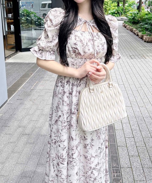 イング花柄ワンピース 花柄／開襟ワンピース｜INGNI(イング) 公式通販｜INGNI STORE