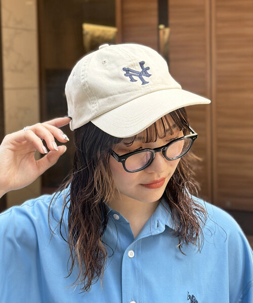 CPCM（シーピーシーエム）の「【Negro League】ベースボールキャップ（キャップ・レディース・アイボリー/ネイビー/ブラウン・FREE）」の6枚目の写真