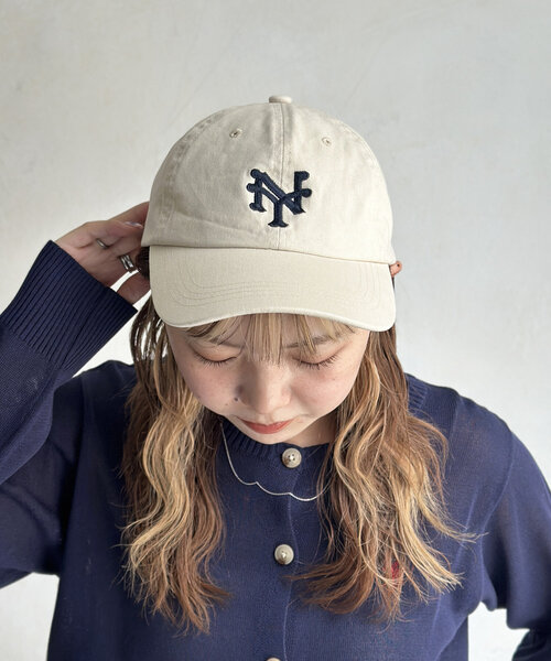 CPCM（シーピーシーエム）の「【Negro League】ベースボールキャップ（キャップ・レディース・アイボリー/ネイビー/ブラウン・FREE）」の5枚目の写真