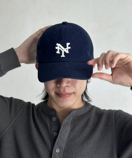 CPCM（シーピーシーエム）の「【Negro League】ベースボールキャップ（キャップ・レディース・アイボリー/ネイビー/ブラウン・FREE）」の8枚目の写真