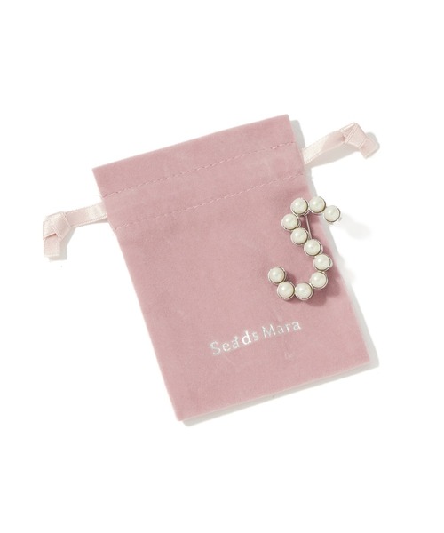 ROSE BUD(ローズバッド)の「(Sea’ds mara)Alphabet brooch S(ブローチ/コサージュ・レディース・ホワイト・ONE SIZE)」の7枚目の写真