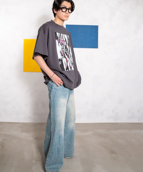 INTERPLAY(インタープレイ)の「【INTERPLAY x Toru Kajioka】「butterfly effect」 S/S Tee(Tシャツ/カットソー・メンズ・ホワイト/チャコールグレー・FREE)」の5枚目の写真