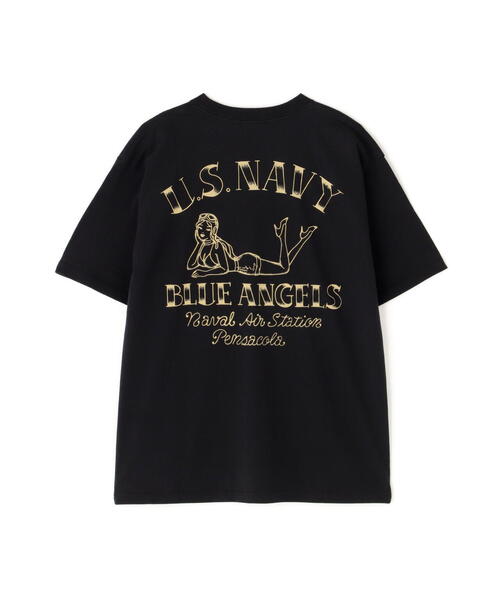 AVIREX(アヴィレックス)の「《WEB&DEPOT限定》PINUP GIRL T-SHIRT "BLUE ANGELS" / ピンナップガール 半袖Tシャツ / AVIREX / アヴィレックス(Tシャツ/カットソー・メンズ・ブラック/ホワイト/オレンジ・L/2XL/M/XL)」の6枚目の写真