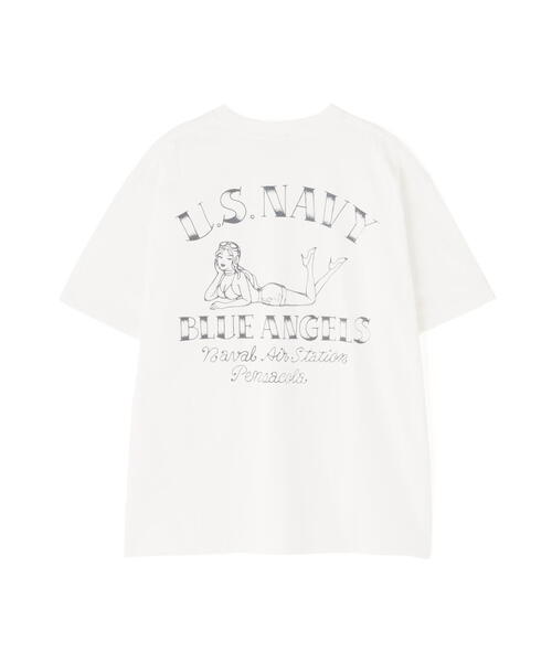 ピンナップガール アヴィレックス シャツ L ベージュ ミリタリー AVIREX AVIREX ピンナップガール デザイン Tシャツ アヴィレックス