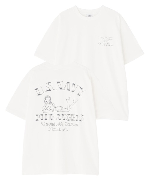 WEB&DEPOT限定》PINUP GIRL T-SHIRT 'BLUE ANGELS' / ピンナップ
