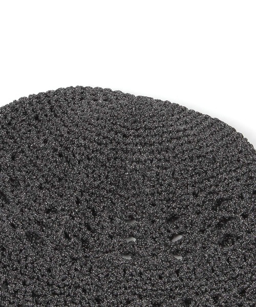 LAKOLE（ラコレ）の「ラメ透かし編みハット / 286226（ハット・レディース・ベージュ/ブラック・FREE）」の8枚目の写真