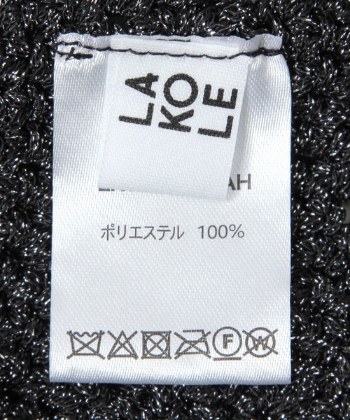 LAKOLE（ラコレ）の「ラメ透かし編みハット / 286226（ハット・レディース・ベージュ/ブラック・FREE）」の13枚目の写真