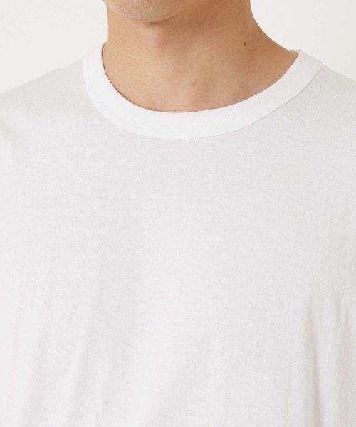 HOLLYWOOD RANCH MARKET(ハリウッドランチマーケット)の「Hanes x HRM ヘムプリント 2パック Tシャツ(Tシャツ/カットソー・メンズ・ホワイト/ブラック・X-LARGE/XX-LARGE/XXX-LARGE/LARGE)」の6枚目の写真