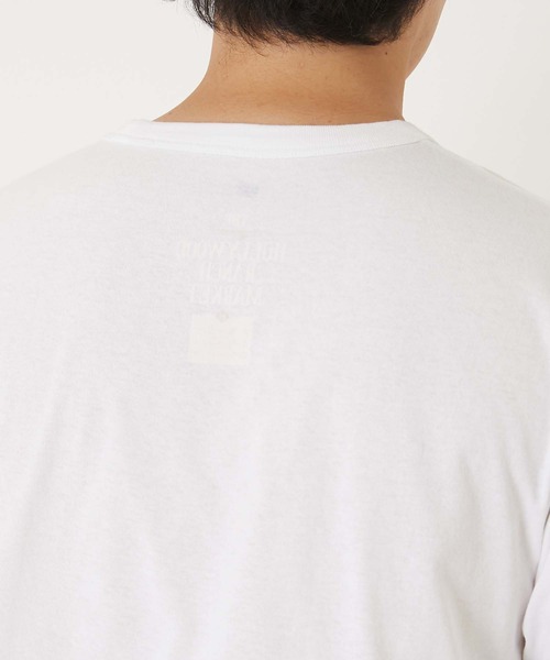 HOLLYWOOD RANCH MARKET(ハリウッドランチマーケット)の「Hanes x HRM ヘムプリント 2パック Tシャツ(Tシャツ/カットソー・メンズ・ホワイト/ブラック・X-LARGE/XX-LARGE/XXX-LARGE/LARGE)」の7枚目の写真