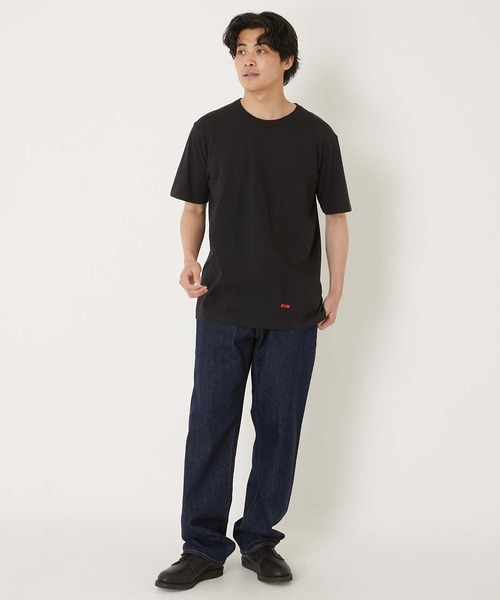 HOLLYWOOD RANCH MARKET(ハリウッドランチマーケット)の「Hanes x HRM ヘムプリント 2パック Tシャツ(Tシャツ/カットソー・メンズ・ホワイト/ブラック・X-LARGE/XX-LARGE/XXX-LARGE/LARGE)」の9枚目の写真