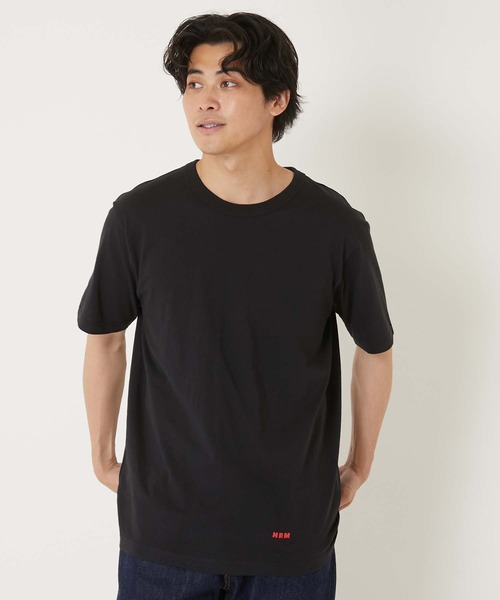 HOLLYWOOD RANCH MARKET(ハリウッドランチマーケット)の「Hanes x HRM ヘムプリント 2パック Tシャツ(Tシャツ/カットソー・メンズ・ホワイト/ブラック・X-LARGE/XX-LARGE/XXX-LARGE/LARGE)」の16枚目の写真