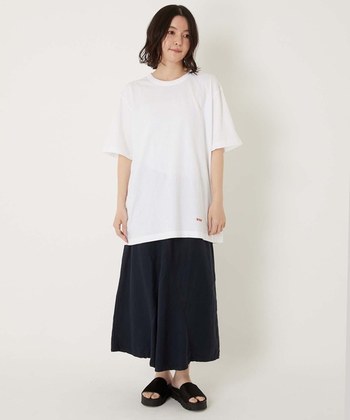 HOLLYWOOD RANCH MARKET(ハリウッドランチマーケット)の「Hanes x HRM ヘムプリント 2パック Tシャツ(Tシャツ/カットソー・メンズ・ホワイト/ブラック・X-LARGE/XX-LARGE/XXX-LARGE/LARGE)」の22枚目の写真