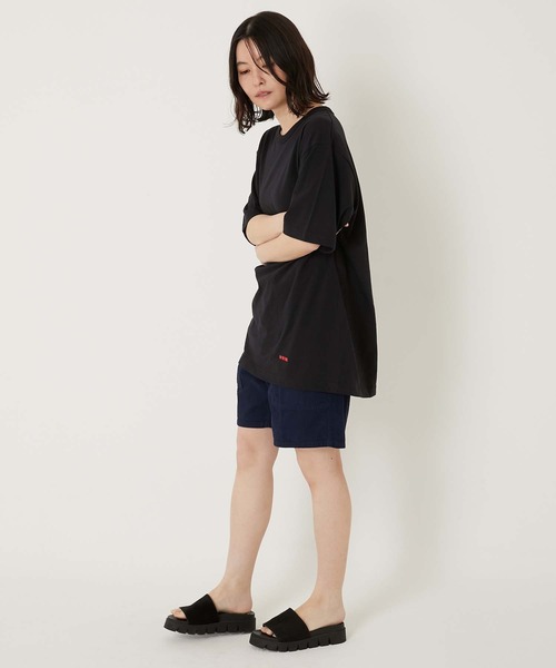 HOLLYWOOD RANCH MARKET(ハリウッドランチマーケット)の「Hanes x HRM ヘムプリント 2パック Tシャツ(Tシャツ/カットソー・メンズ・ホワイト/ブラック・X-LARGE/XX-LARGE/XXX-LARGE/LARGE)」の17枚目の写真