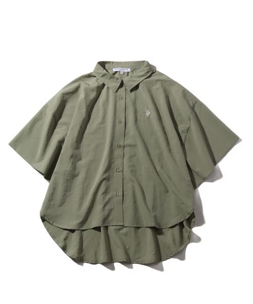 U.S. POLO ASSN.(ユーエスポロアッスン)の「【U.S. POLO ASSN./ユーエスポロアッスン】スパンローン ドルマンシャツ(シャツ/ブラウス・レディース・チャコールグレー/ホワイト/カーキ/ピンク・M/L)」の16枚目の写真