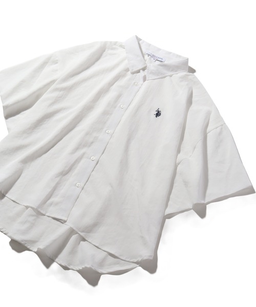 U.S. POLO ASSN.(ユーエスポロアッスン)の「【U.S. POLO ASSN./ユーエスポロアッスン】スパンローン ドルマンシャツ(シャツ/ブラウス・レディース・チャコールグレー/ホワイト/カーキ/ピンク・M/L)」の13枚目の写真