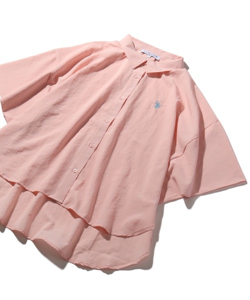 U.S. POLO ASSN.(ユーエスポロアッスン)の「【U.S. POLO ASSN./ユーエスポロアッスン】スパンローン ドルマンシャツ(シャツ/ブラウス・レディース・チャコールグレー/ホワイト/カーキ/ピンク・M/L)」の10枚目の写真