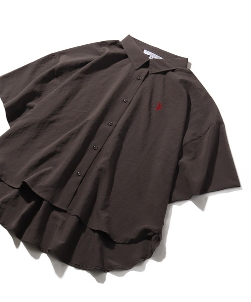 U.S. POLO ASSN.(ユーエスポロアッスン)の「【U.S. POLO ASSN./ユーエスポロアッスン】スパンローン ドルマンシャツ(シャツ/ブラウス・レディース・チャコールグレー/ホワイト/カーキ/ピンク・M/L)」の12枚目の写真
