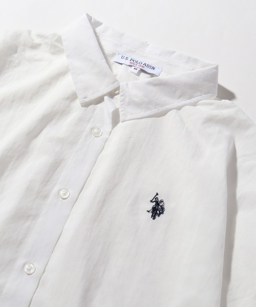 U.S. POLO ASSN.(ユーエスポロアッスン)の「【U.S. POLO ASSN./ユーエスポロアッスン】スパンローン ドルマンシャツ(シャツ/ブラウス・レディース・チャコールグレー/ホワイト/カーキ/ピンク・M/L)」の9枚目の写真