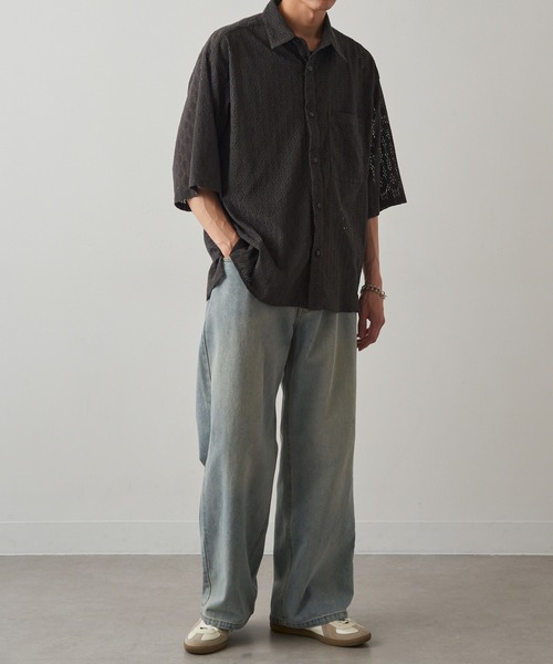 HAUS(ハウス)の「【HAUS】デニムワイドバギーパンツ 810766 WINS(デニムパンツ・メンズ・ブルー系その他/ブラック/ブルー・M/L)」の13枚目の写真
