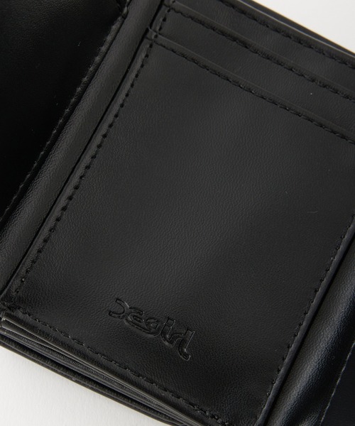 X-girl（エックスガール）の「SILVER GLITTER OVAL LOGO BUCKLE MINI WALLET（財布・レディース・ブラック/ベージュ/ライトパープル・ONE SIZE）」の6枚目の写真