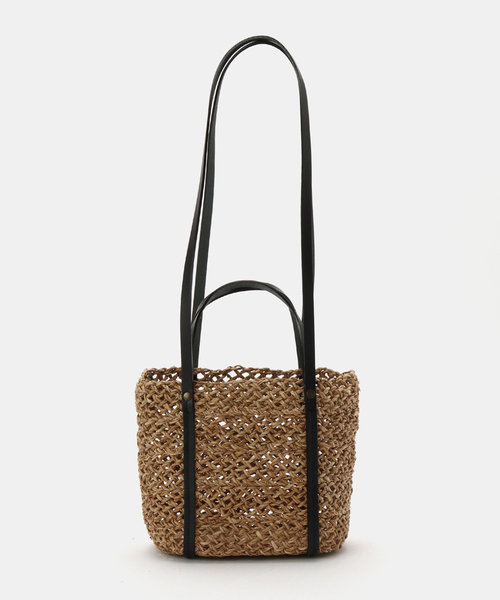The Bagmati カゴバッグ レザー トート ハンド 黒 ザバグマティ セール】【BAGMATI/バグマティ】レザーハンドルカゴTOTE（トート
