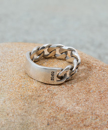 20/80(eDGeB[GCeB[)20/80 gDGeB[GCeB[ / STERLING SILVER ID CHAIN RING 8mm WIDTH X^[OVo[925ID`F[O / AR030(O)