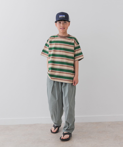 URBAN RESEARCH DOORS（アーバンリサーチドアーズ）の「『WEB/一部店舗限定サイズ』マルチボーダールーズTシャツ(KIDS)（Tシャツ/カットソー・キッズ・ホワイト系その他/ベージュ系その他・120/105/150/135）」の13枚目の写真