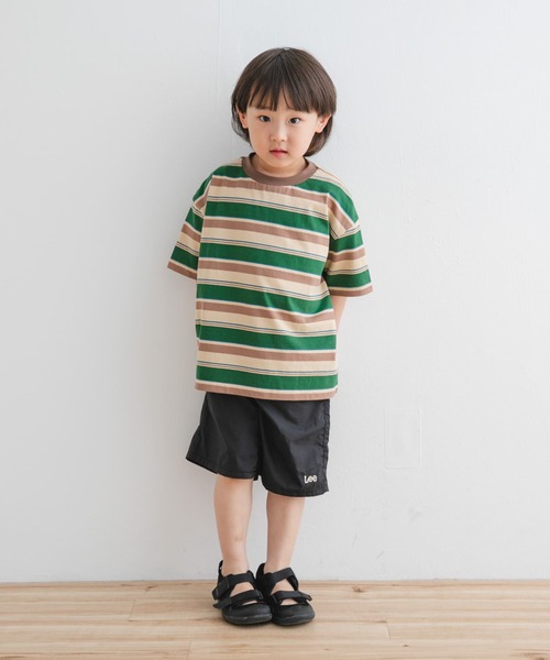 URBAN RESEARCH DOORS（アーバンリサーチドアーズ）の「『WEB/一部店舗限定サイズ』マルチボーダールーズTシャツ(KIDS)（Tシャツ/カットソー・キッズ・ホワイト系その他/ベージュ系その他・120/105/150/135）」の16枚目の写真