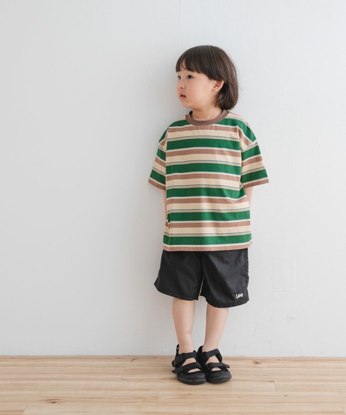 URBAN RESEARCH DOORS（アーバンリサーチドアーズ）の「『WEB/一部店舗限定サイズ』マルチボーダールーズTシャツ(KIDS)（Tシャツ/カットソー・キッズ・ホワイト系その他/ベージュ系その他・120/105/150/135）」の17枚目の写真