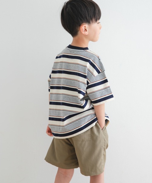 URBAN RESEARCH DOORS（アーバンリサーチドアーズ）の「『WEB/一部店舗限定サイズ』マルチボーダールーズTシャツ(KIDS)（Tシャツ/カットソー・キッズ・ホワイト系その他/ベージュ系その他・120/105/150/135）」の22枚目の写真