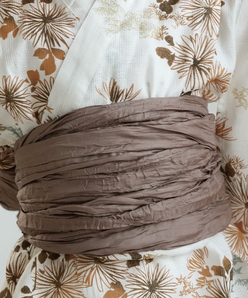 utatane（ウタタネ）の「浴衣ワンピース2点セット 男女兼用 ひよこ商店（浴衣・キッズ・ブルー系2/ベージュ系1/ホワイト系1/グレー系2/ホワイト系2/グレー系1/ブルー系3/ブルー系1・90cm/100cm/110cm/120cm/130cm）」の15枚目の写真