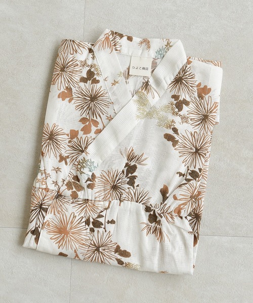 utatane（ウタタネ）の「浴衣ワンピース2点セット 男女兼用 ひよこ商店（浴衣・キッズ・ブルー系2/ベージュ系1/ホワイト系1/グレー系2/ホワイト系2/グレー系1/ブルー系3/ブルー系1・90cm/100cm/110cm/120cm/130cm）」の16枚目の写真