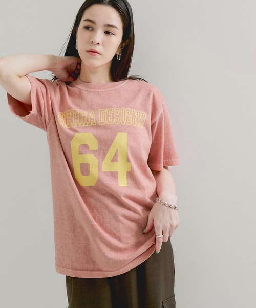 SIERRA DESIGNS（シェラデザイン）の「【Sierra Designs/シエラデザインズ】Good On×SIERRA DESIGNS 64 TEE（Tシャツ/カットソー・レディース・キナリ/ピンク系その他2/ブルー系その他2/ブラック・FREE）」の4枚目の写真